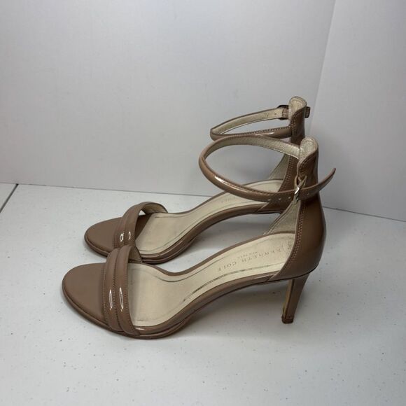 Kenneth Cole New York Milania Leather Strappy Ankle High Heel Womens Open Toe - Picture 7 of 10